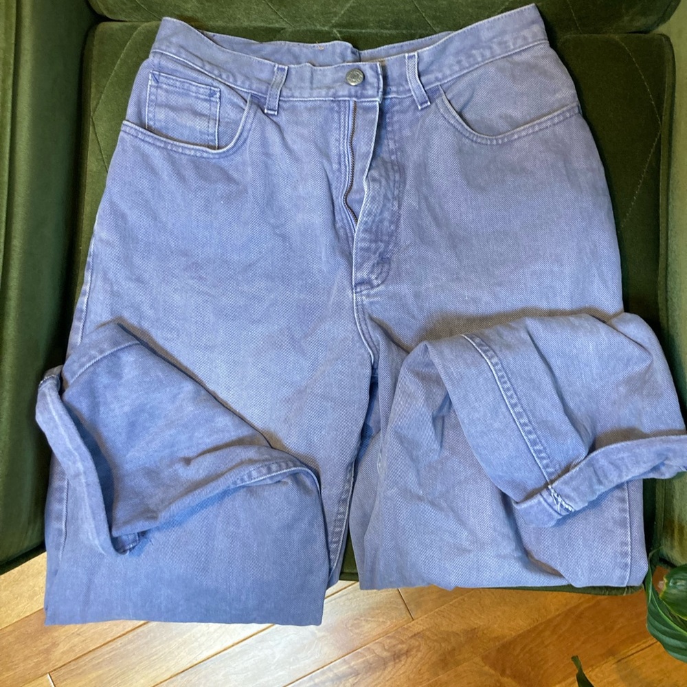 VINTAGE lavender high waisted Lee jeans - Picture 4 of 5